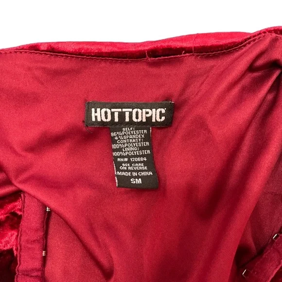 Hot Topic red bell sleeve dress small - Picture 7 of 7